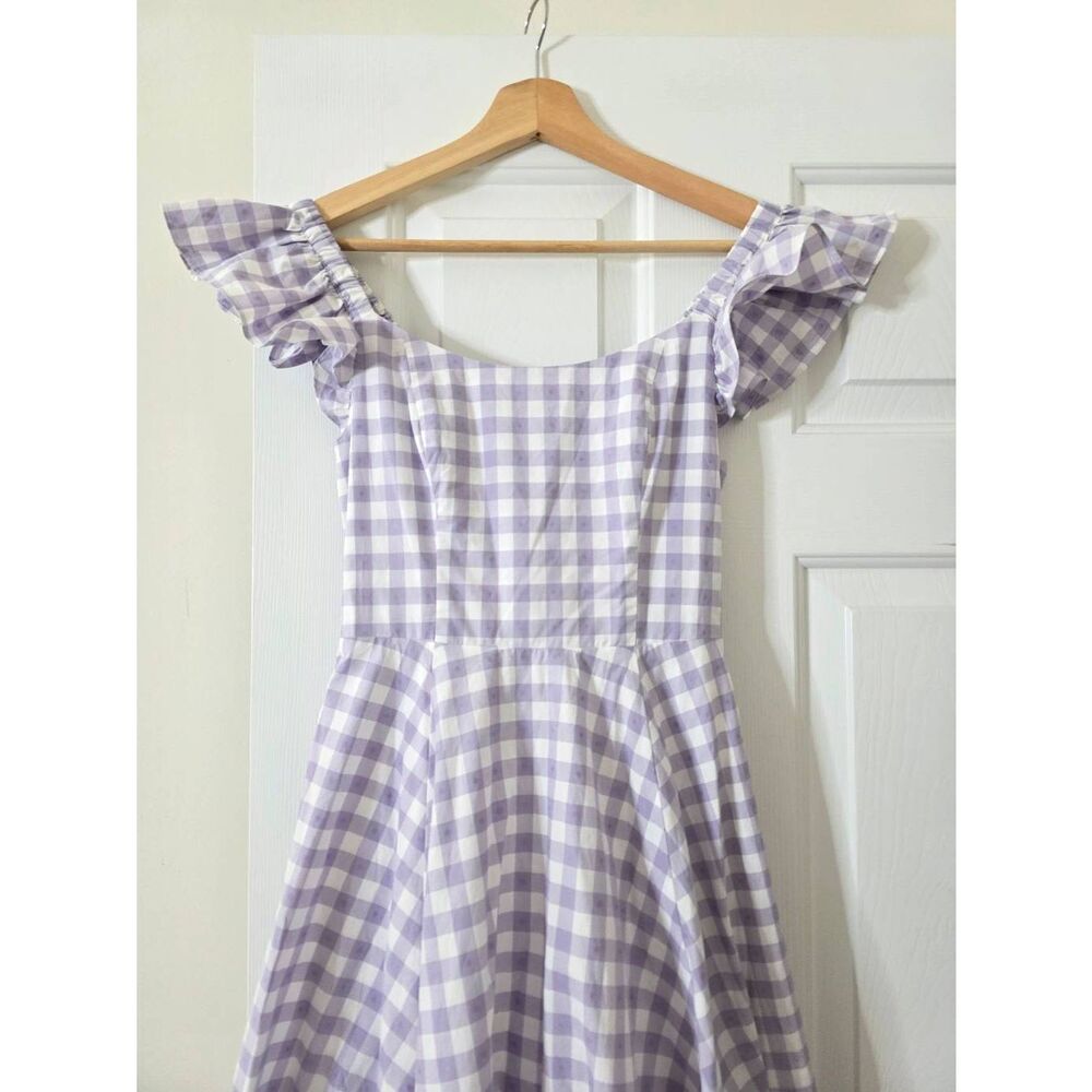 Hill House Lilac Clip Dot Daphne Dress - Picture 3 of 9